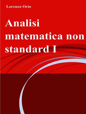 cover image of Analisi matematica non standard I